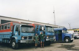 Geoff Spillet (left) and Richard Dear (right). Photo taken on the day Encounter Overland ceased operations.