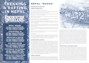 Icon Project Dossier Trekking and Rafting in Nepal 1994
